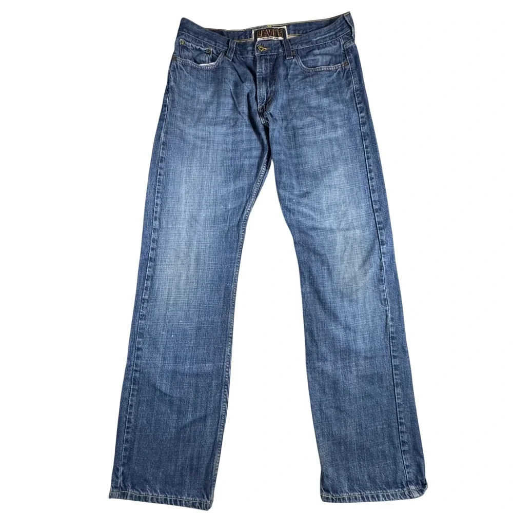 Levis 514 Slim Straight Jeans Mens 36x34 Blue Denim Medium Wash 100% Cotton
